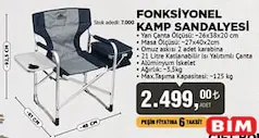 NORTH PACİFİC FONKSİYONEL KAMP SANDALYESİ NORTH PACİFİC FONKSİYONEL KAMP SANDALYESİ
